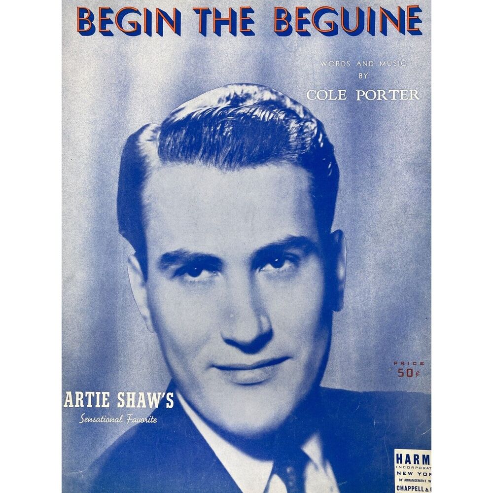 1935 Begin the‎ Beguine Sheet Music Cole Porter Jubilee